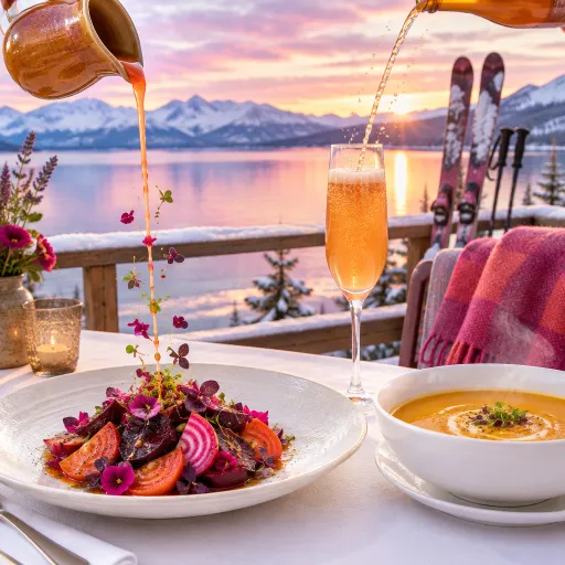 Elegant vegan dining and lakefront après ski in Lake Tahoe